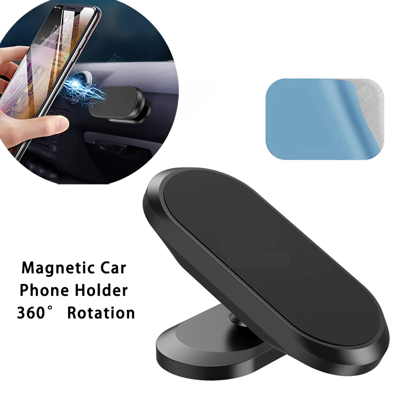 Magnetischer Autotelefonhalter 360 ° Drehung Autohalter Magnet Telefonständer passend 4,0-6,4 Zoll für Samsung, iPhone Telefonständer