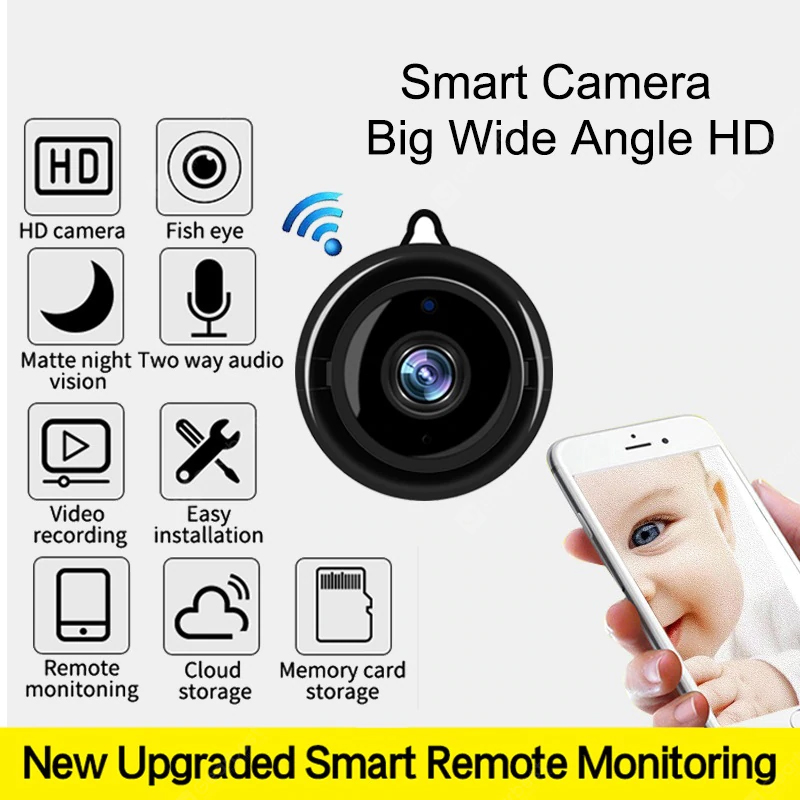 Videoüberwachungskamera Drahtlose Nachtsicht Smart Home Security IP-Kameras Bewegungserkennung - Kamera