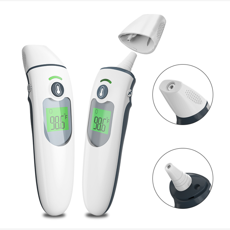 Medizinisches Heim Hochgenaues digitales Stirn- und Ohrinfrarot-Schnelllesethermometer für Babys und Erwachsene FDA \/ CE \/ Rohs zugelassen